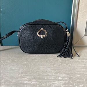 Kate Spade Black Crossbody Bag with Tassel